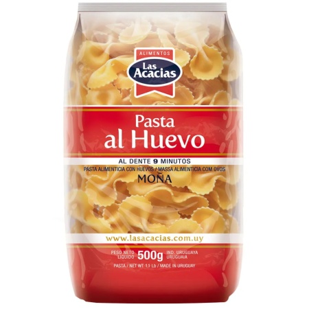 FIDEOS AL HUEVO LAS ACACIAS MOÑAS 500 GR