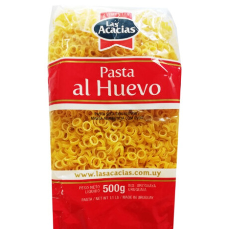 FIDEOS AL HUEVO LAS ACACIAS ARITOS 500 GR