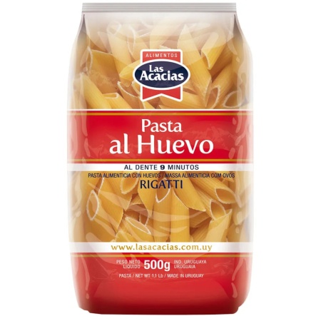 FIDEOS AL HUEVO LAS ACACIAS RIGATTI 500 GR