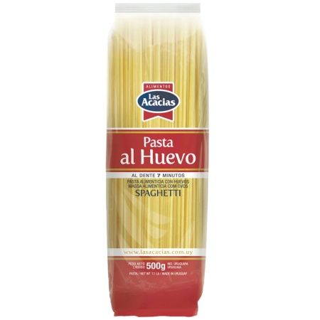 FIDEOS AL HUEVO LAS ACACIAS SPAGHETTI 500 GR