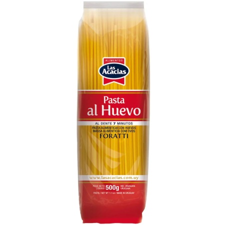 FIDEOS AL HUEVO LAS ACACIAS FORATTI 500 GR