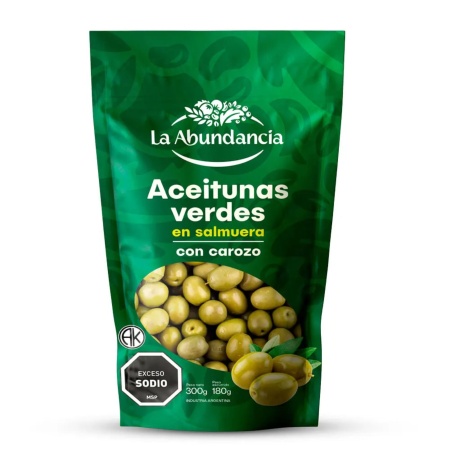 ACEITUNAS LA ABUNDANCIA CON CAROZO 180 GR