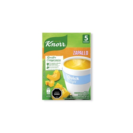 SOPA KNORR QUICK ZAPALLO LIGHT X 5