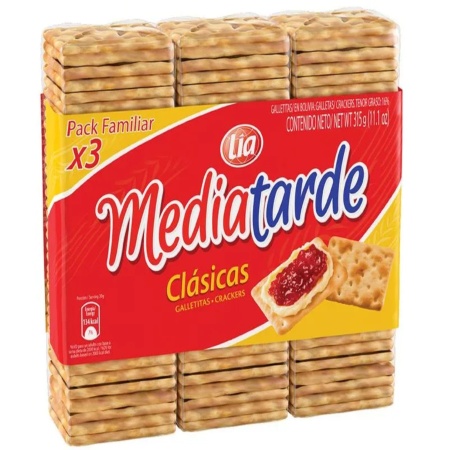 GALLETA MEDIA TARDE PACK X 3