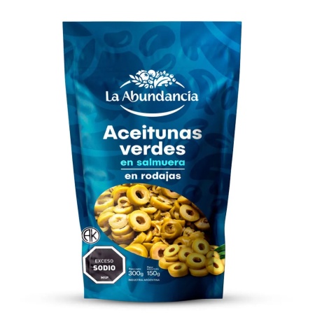 ACEITUNAS EN RODAJAS LA ABUNDANCIA 150 GR