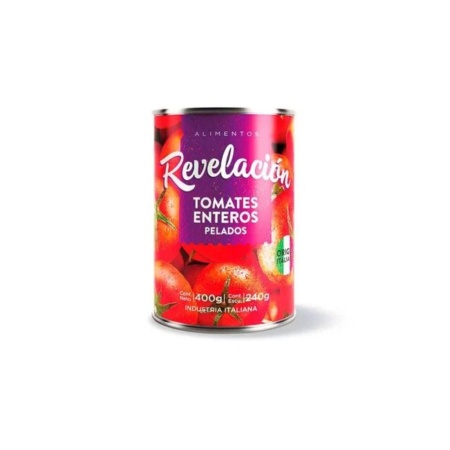 TOMATE ENTERO PELADO REVELACION 400 GR