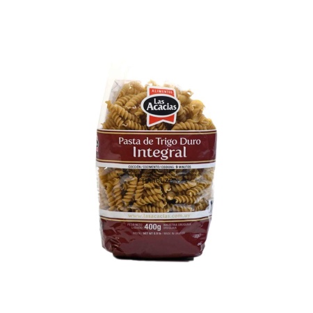 FIDEOS LAS ACACIAS INTEGRAL TIRABUZON 400 GR