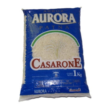 ARROZ AURORA BLANCO 1 KG.