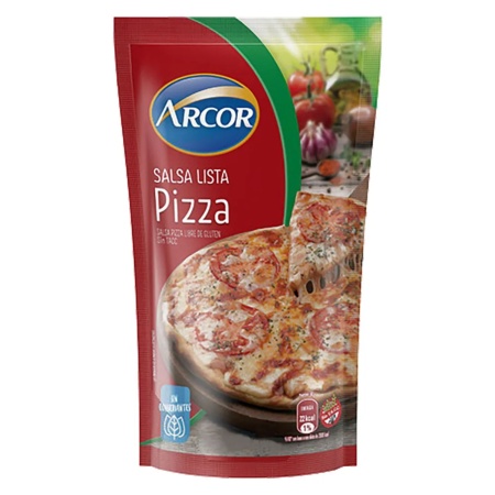 SALSA PARA PIZZA ARCOR 340 GR.