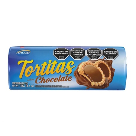 GALLETA TORTITA CHOCOLATE ARCOR 125 GR