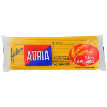 FIDEOS SEMOLA ADRIA VERMICHELLI 500 GR
