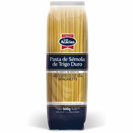 FIDEOS SEMOLA TRIGO DURO SPAGHETTI 500 GR
