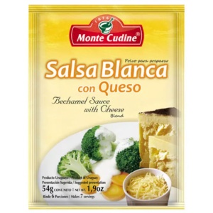 SALSA BLANCA CON QUESO MONTE CUDINE 54 GR