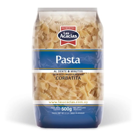 FIDEOS LAS ACACIAS NATURAL CORBATITA 500 GR