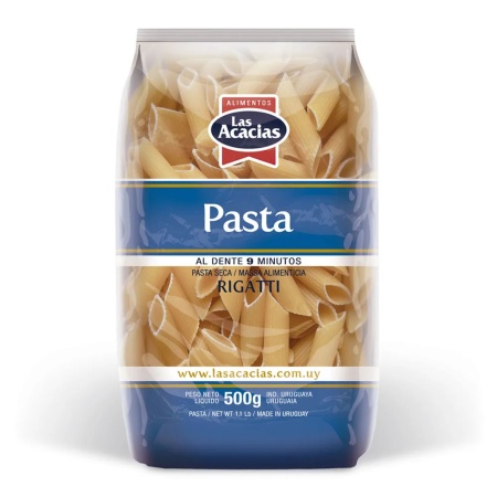 FIDEOS LAS ACACIAS NATURAL RIGATTI 500 GR