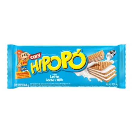 GALLETA WAFLE VAINILLA/LECHE HIPOPO 84 GR.