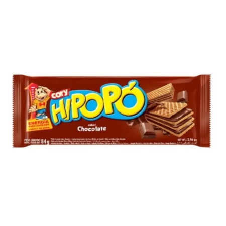 GALLETA WAFLE CHOCOLATE HIPOPO 84 GR.