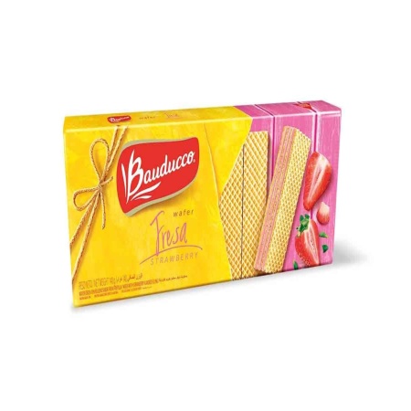 GALLETA WAFLE FRESA BAUDUCCO 140 GR.
