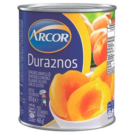 DURAZNOS EN ALMIBAR ARCOR 820 GR