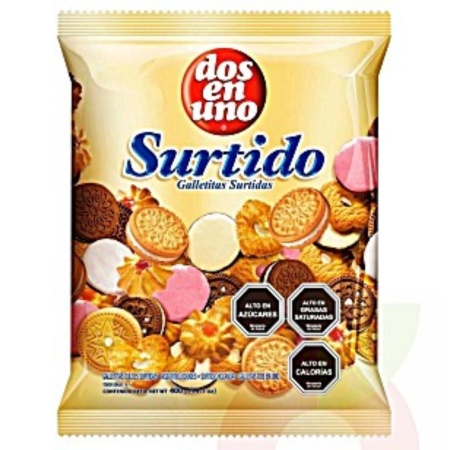GALLETA SURTIDAS DOS EN UNO 400 GR.