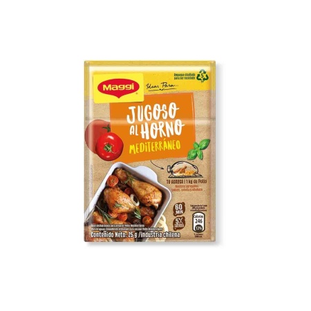 SABORIZADOR PARA HORNO MAGGI POLLO-MEDITERRÁNEO 25 GR