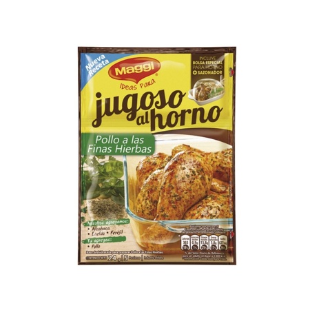 SABORIZADOR PARA HORNO MAGGI POLLO A LAS FINAS HIERBAS 24 GR