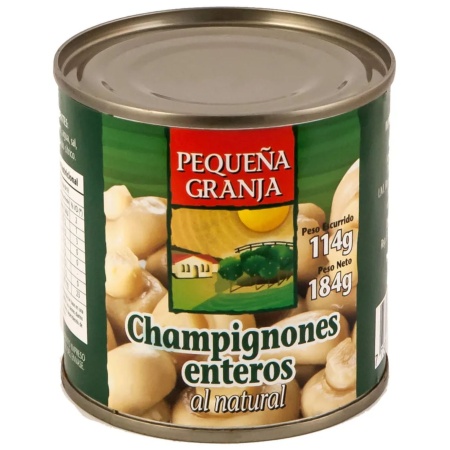 CHAMPIGNON ENTERO PEQUEÑA GRANJA 184 GR.