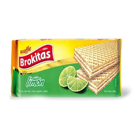 GALLETA WAFLE LIMON BROKITAS 84 GR.