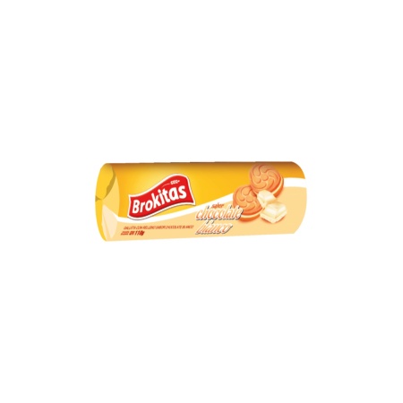 GALLETA RELLENA CHOCOLATE BLANCO BROKITAS