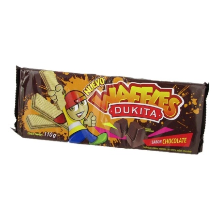 GALLETA WAFLE DUKITA CHOCOLATE 81 GR.