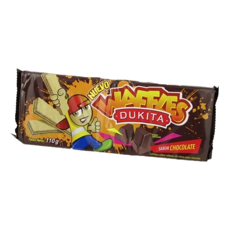 GALLETA WAFLE DUKITA CHOCOLATE 81 GR.