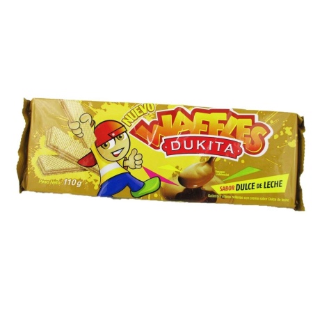 GALLETA WAFLE DUKITA DULCE LECHE 81 GR.