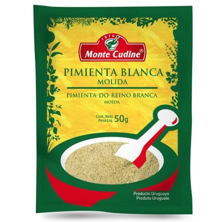 PIMIENTA BLANCA MOLIDA MONTE CUDINE 50 GR