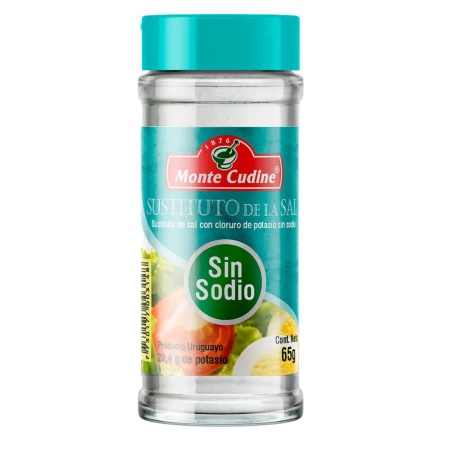 SUSTITUTO DE SAL SIN SODIO MONTE CUDINE 65 GR
