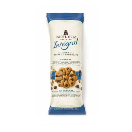 GALLETA INTEGRAL CHISPAS/CHOCOLATE CACHAFAZ