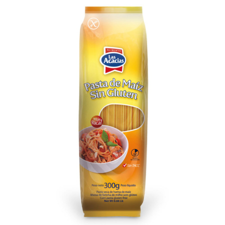 FIDEOS MAIZ SIN GLUTEN LAS ACACIAS SPAGHETTI 300 GR
