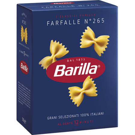 FIDEOS BARILLA FARFALLE 500 GR.