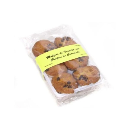 MUFFINS CON CHIPS CHOCOLATE MARBELLA 320 GR.