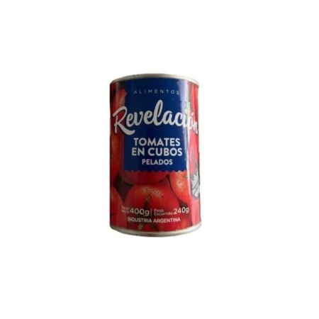 TOMATE EN CUBOS REVELACION 400 GR.