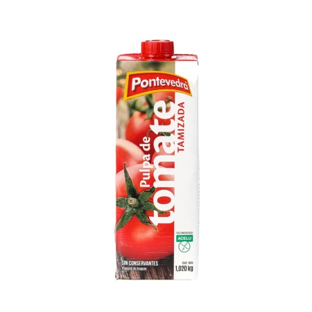 PULPA DE TOMATE TAMIZADA PONTEVEDRA 1020 GR