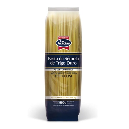 FIDEOS SEMOLA TRIGO DURO LAS ACACIAS FETUCCINI 500 GR