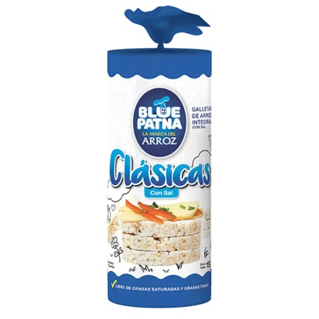 GALLETA DE ARROZ BLUE PATNA 150 GR. C/SAL