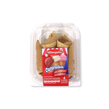 CUCURUCHO ARTESANAL 0%GRASA MALLORQUINA X4