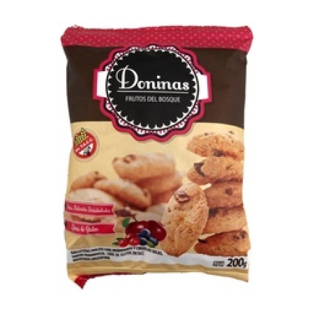 GALLETA DONINAS FRUTOS DEL BOSQUE 200 GR.