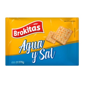 GALLETA AL AGUA Y SAL BROKITAS 370 GR.