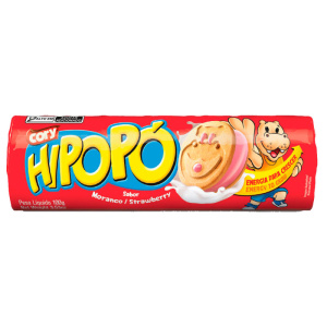 GALLETA RELLENA FRUTILLA HIPOPO 110 GR.