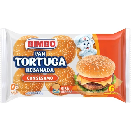 PAN TORTUGA CON SESAMO BIMBO 280 GR
