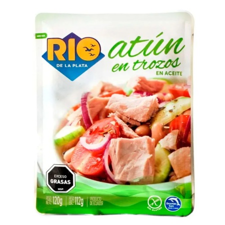 ATUN EN TROZOS EN ACEITE RIO POUCH 120 GR.