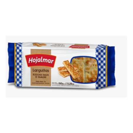 GALLETA DULCE LARGUITAS HOJALMAR 150 GR.