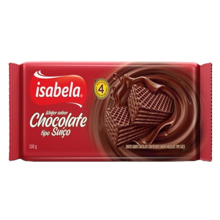 GALLETA WAFLE CHOCOLATE SUIZA ISABELLA 100 GR.